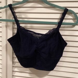 Gilly Hicks Midnight Blue Lace Bralette